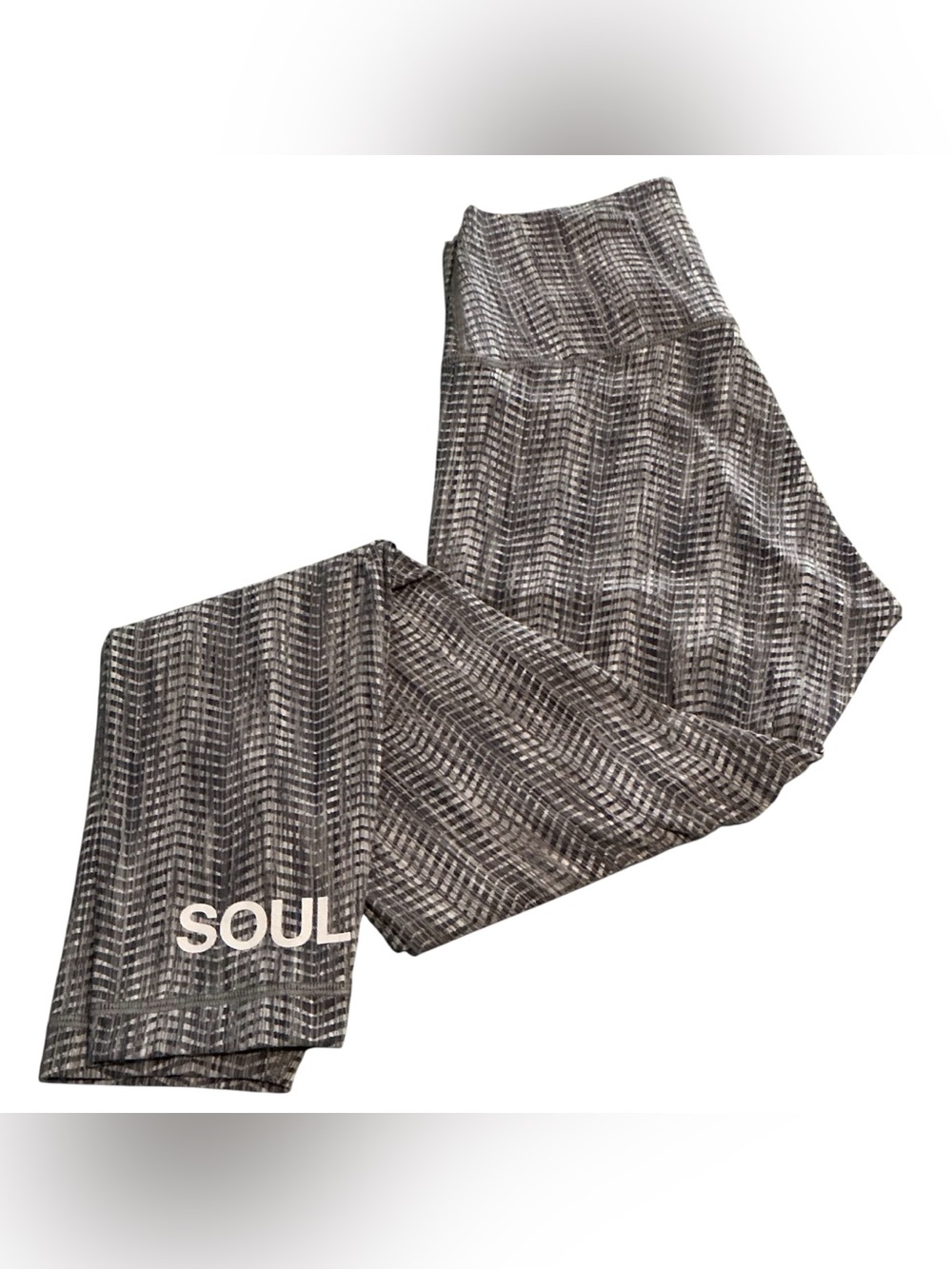 SoulCycle x Lululemon Gray Patterned Leggings Women's Size 6